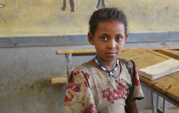 Mahlet élève de l'école primaire d'Ara