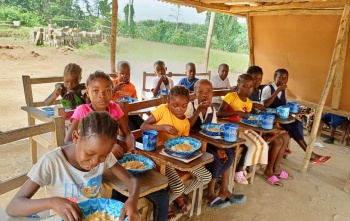 Children in school in Liberia