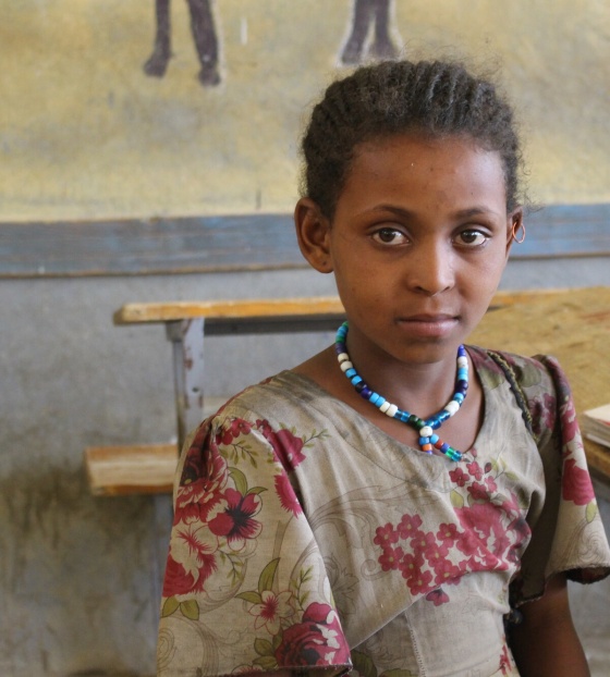 Mahlet élève de l'école primaire d'Ara