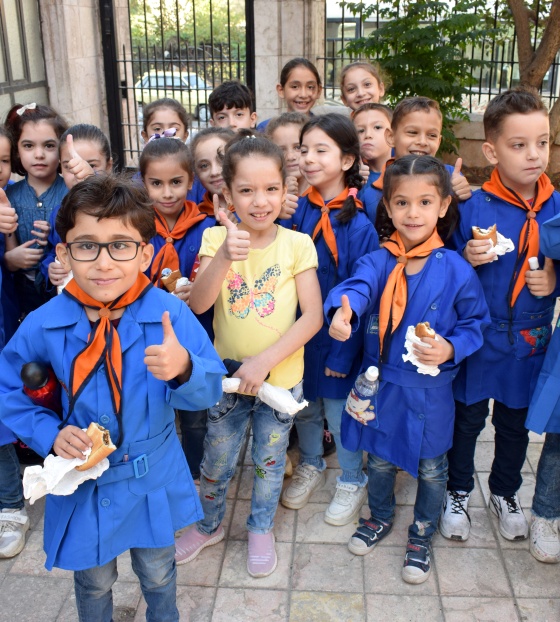 Children at school in Syria