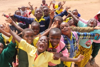 Enfants jouant au Malawi
