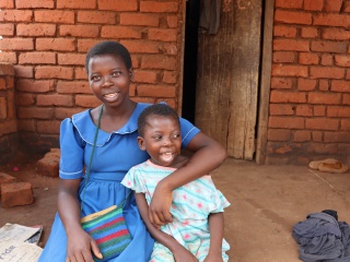Élise et sa famille au Malawi